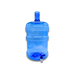 T1072 - Bidón Azul Pet con caño azul