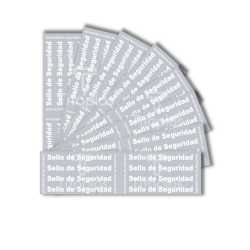 T1060 - Precinto Termoencogible Transparente “Sello De Seguridad” Para Botella de 7,8,10 L