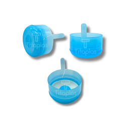 T1041 - Tapas Con Liner Para Bidón de 20 Litros - Celeste