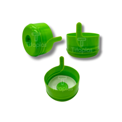 T1043 - Tapas Con Liner Para Bidón de 20 Litros - Verde